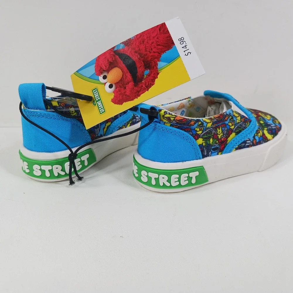 Sesame Street Ground Up Toddler Boys Girls Slip On Sneakers Multi Color Size 5